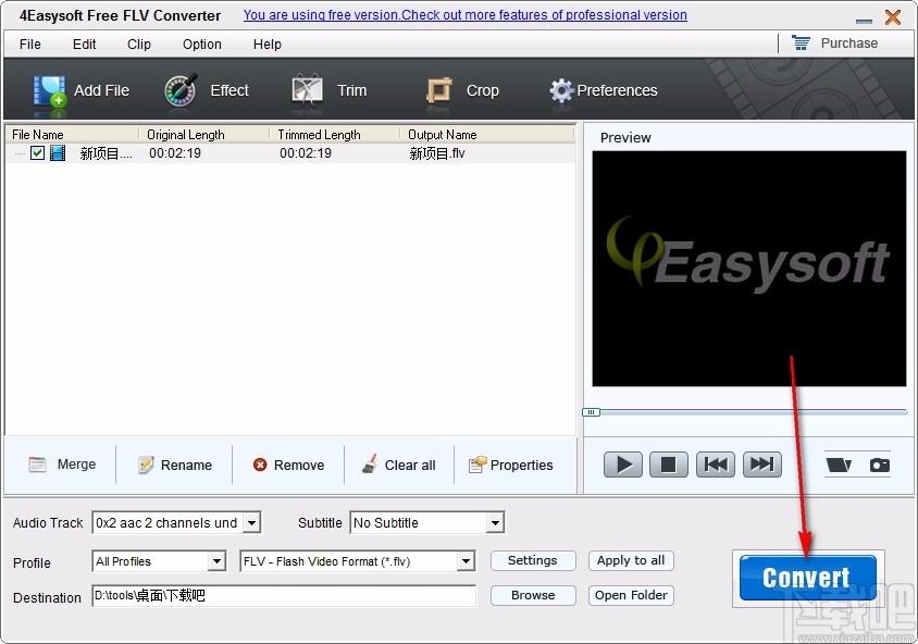 4Easysoft Free FLV Converter下载,FLV视频格式转换器