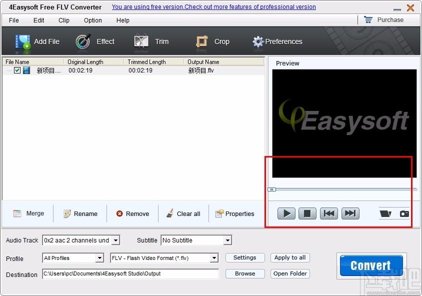 4Easysoft Free FLV Converter下载,FLV视频格式转换器